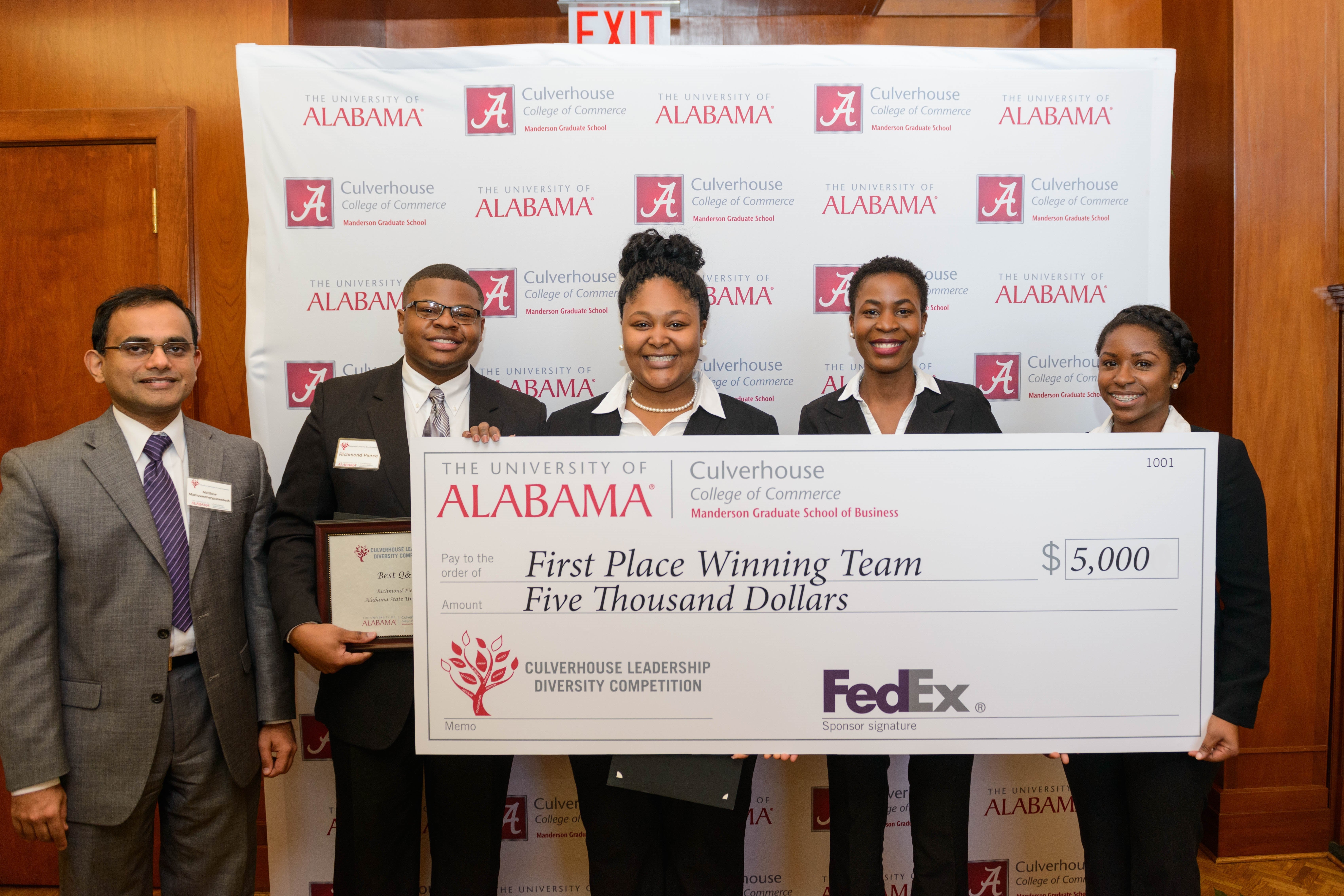 UA Announces Winners of Culverhouse Leadership Diversity Competition