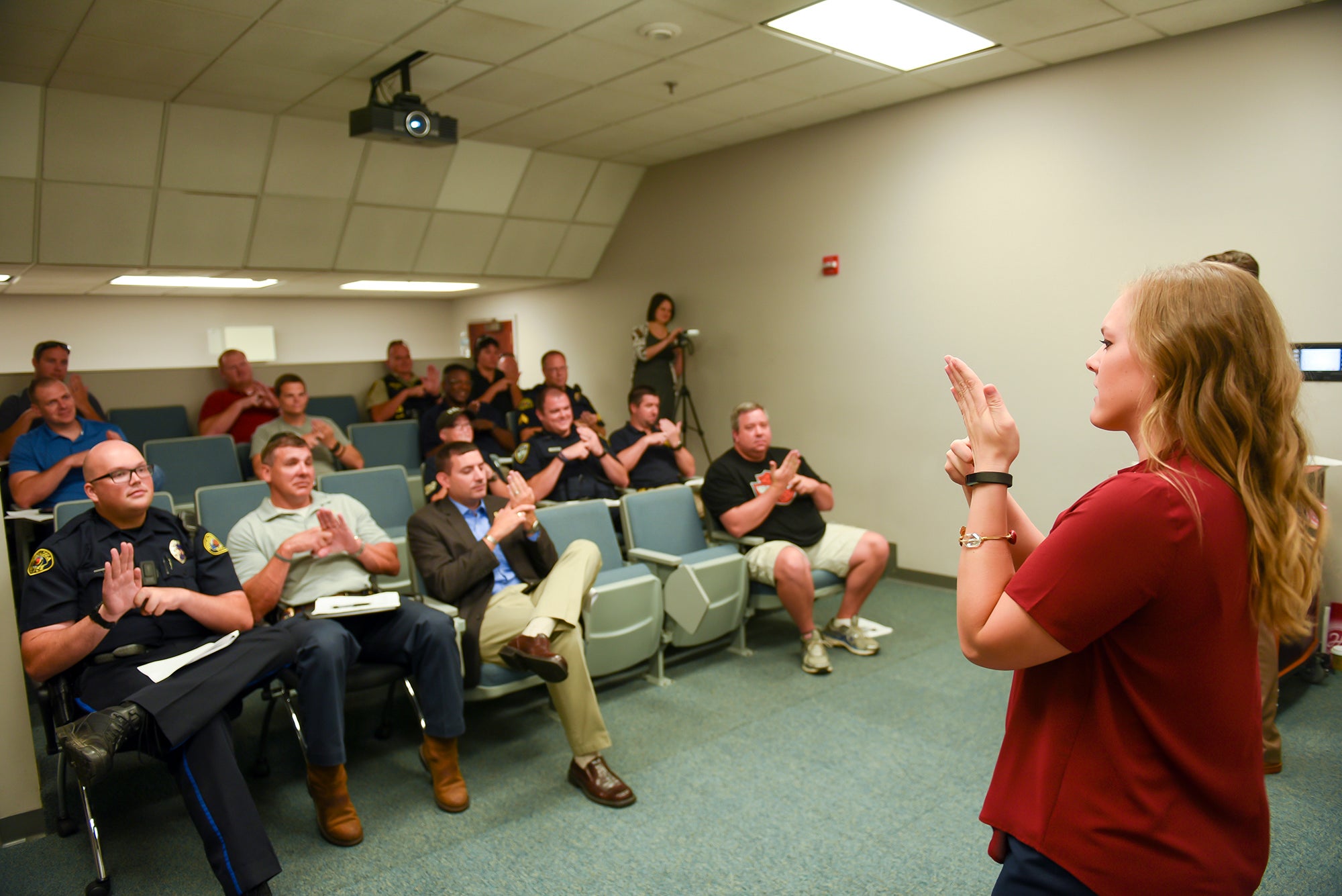 Law Enforcement Learn Ways to Interact with Deaf at UA Workshop