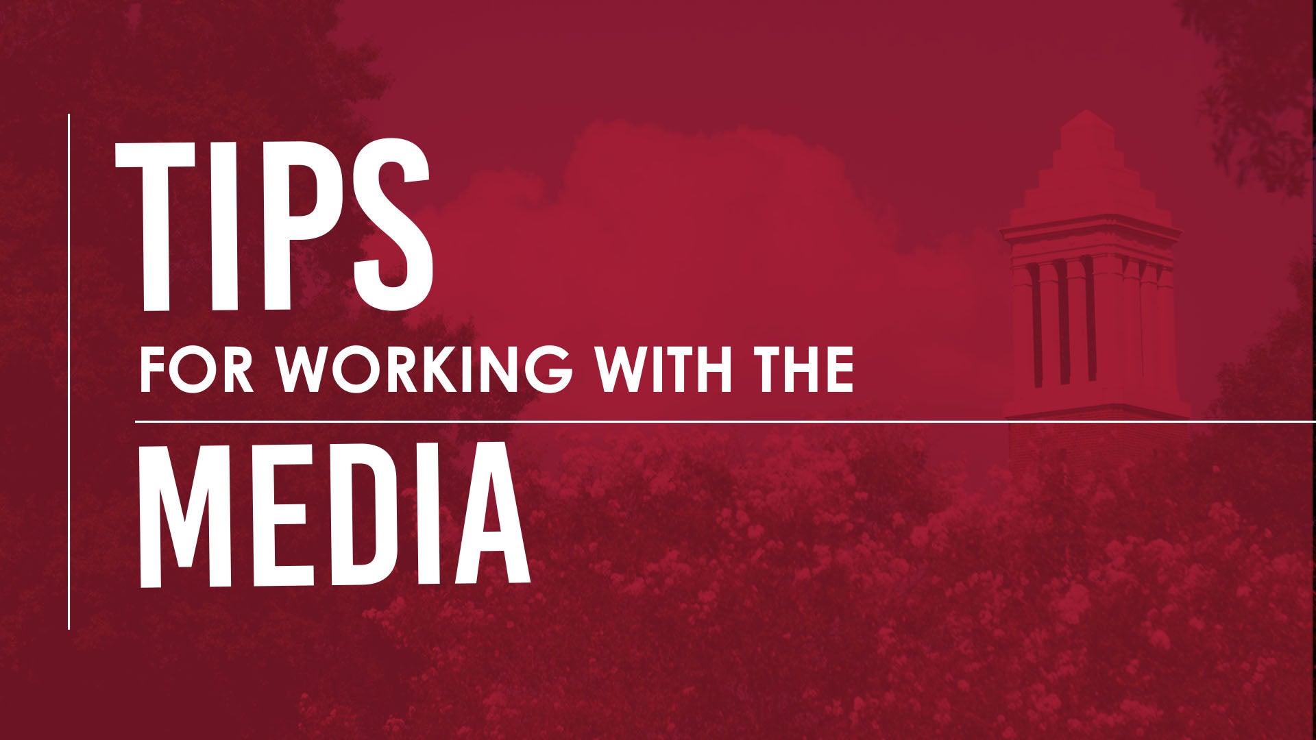 Tips for Working with Media