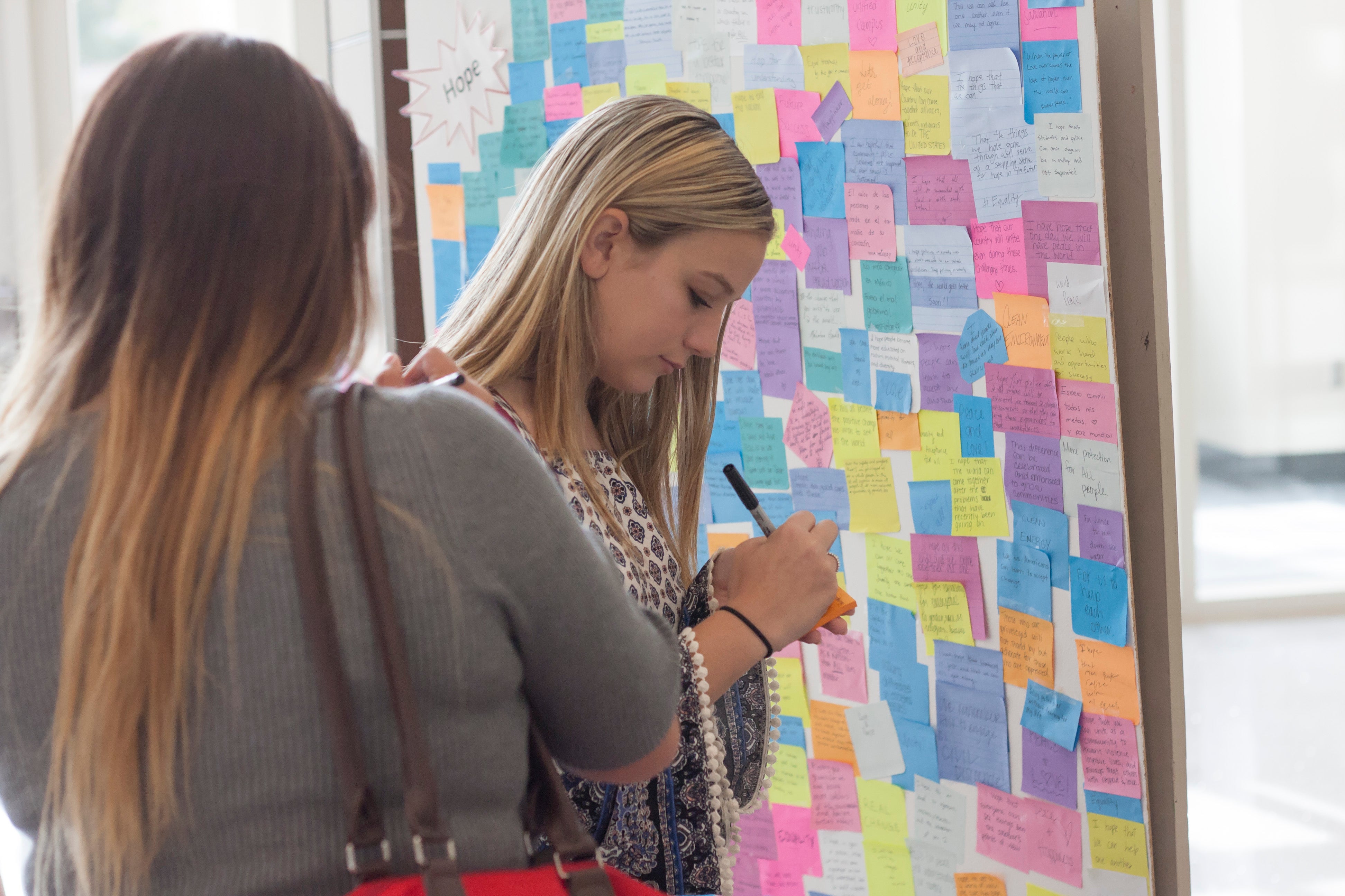 Put it on the Wall: UA Social Work Students Create Unique Awareness Project