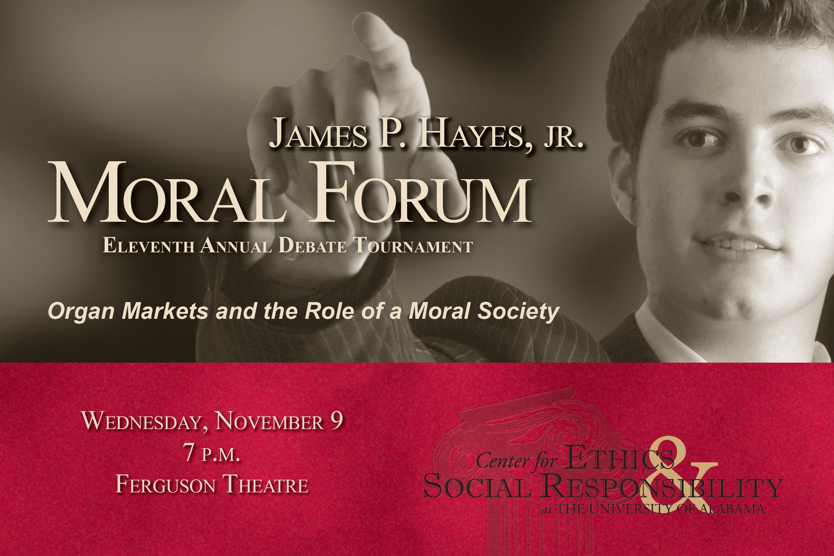 UA Center Hosts Moral Forum Competition