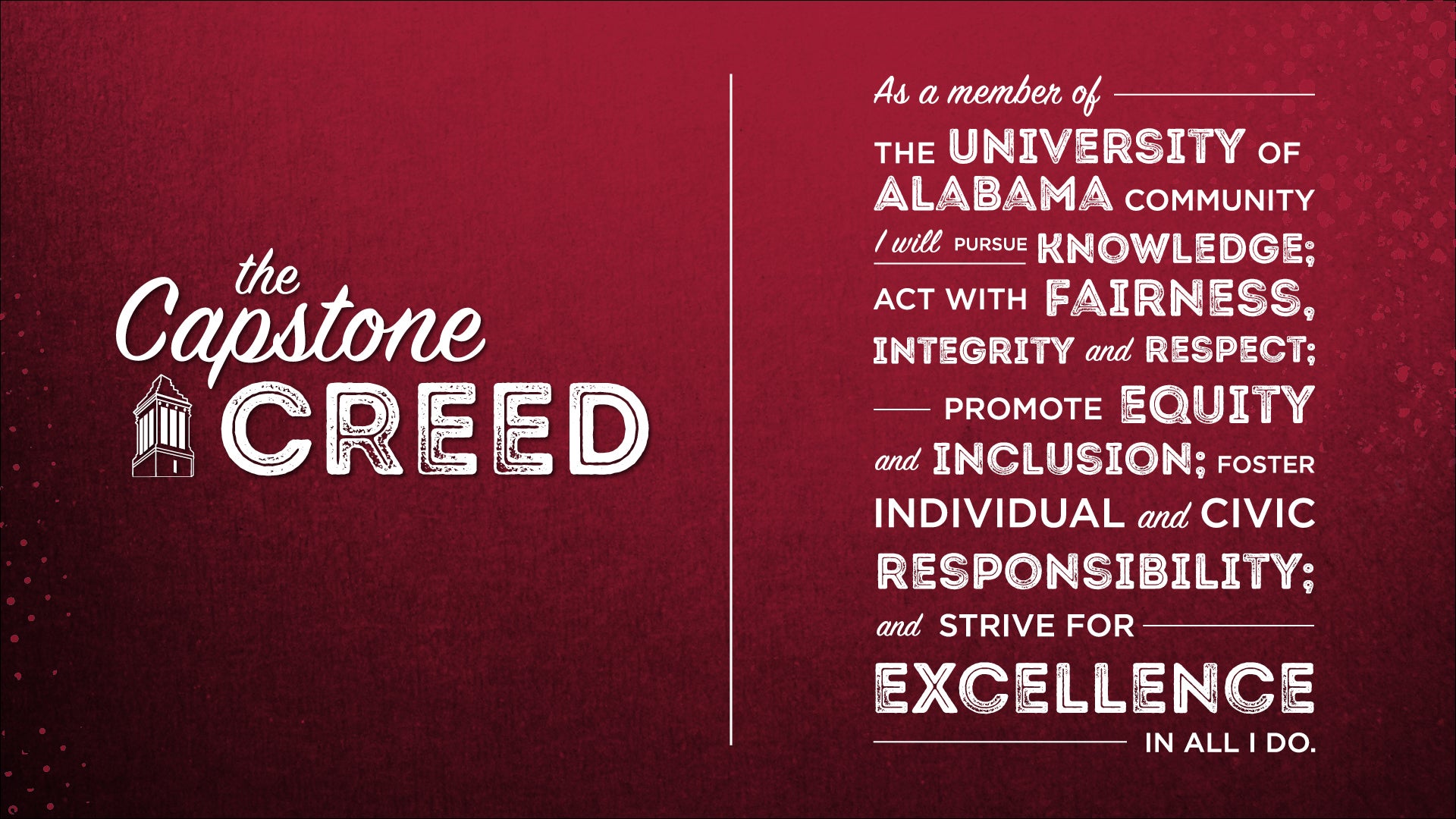 #BamaCreed Week Begins