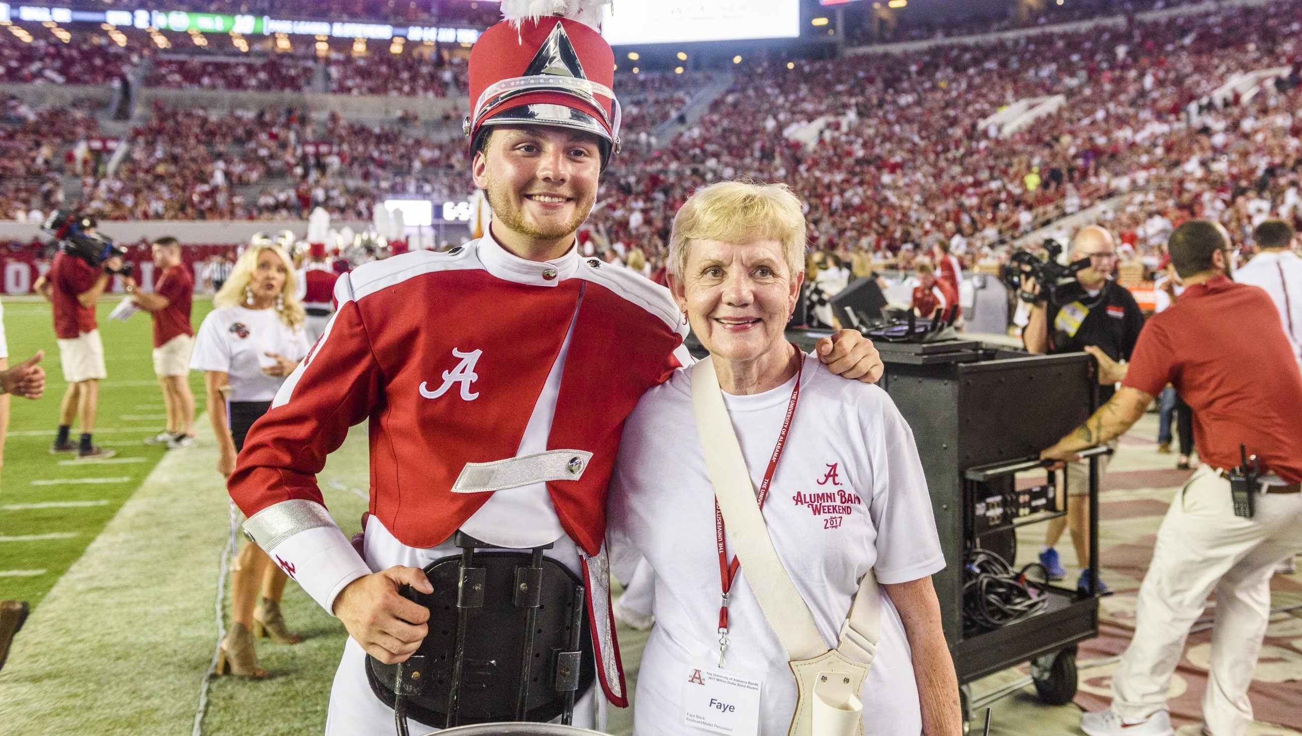 ‘Million Dollar’ Birthdays: Grandmother, Grandson Play in UA Band