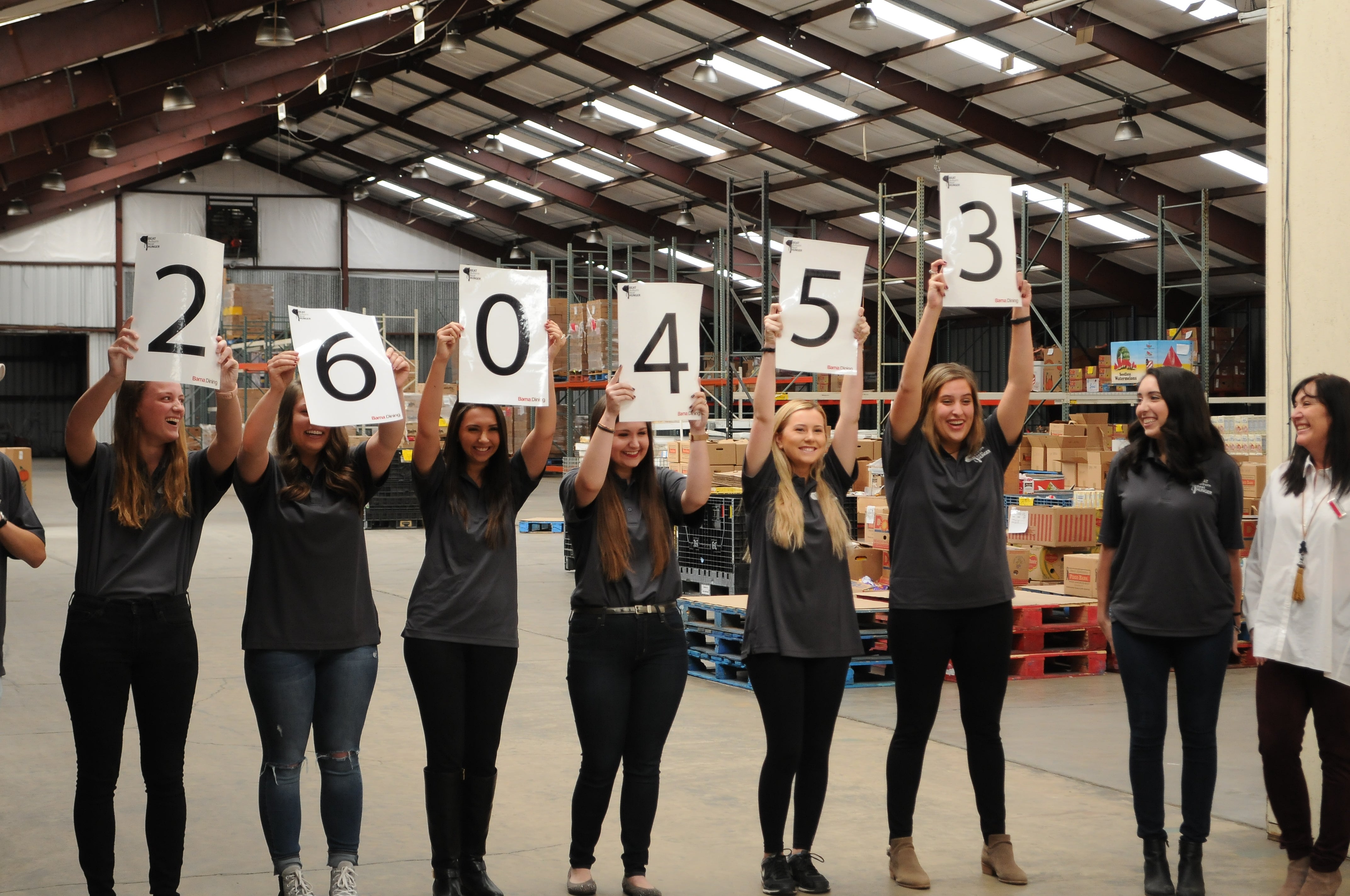 UA Defeats Auburn, Sets All-Time Record in Food Drive