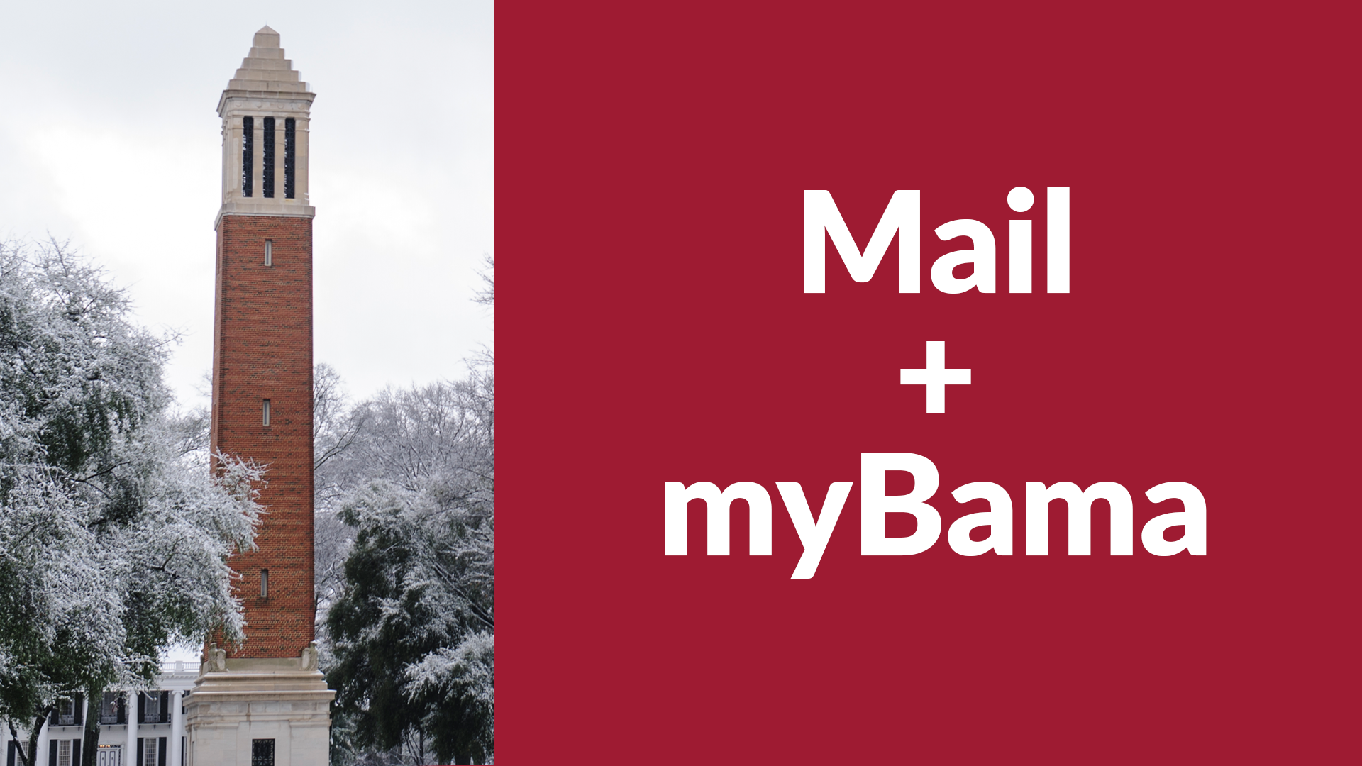 Mail + myBama Password Change